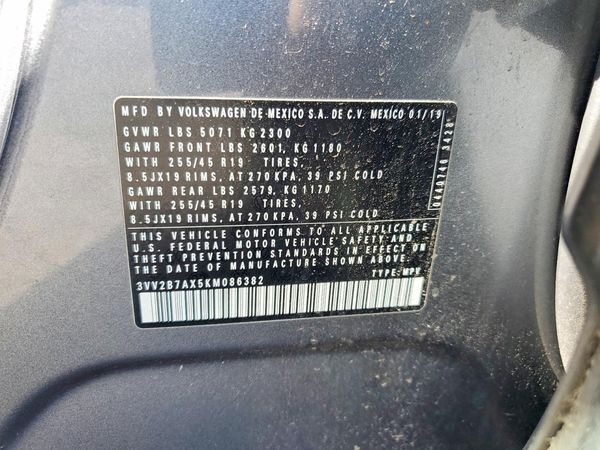 2019 VOLKSWAGEN TIGUAN