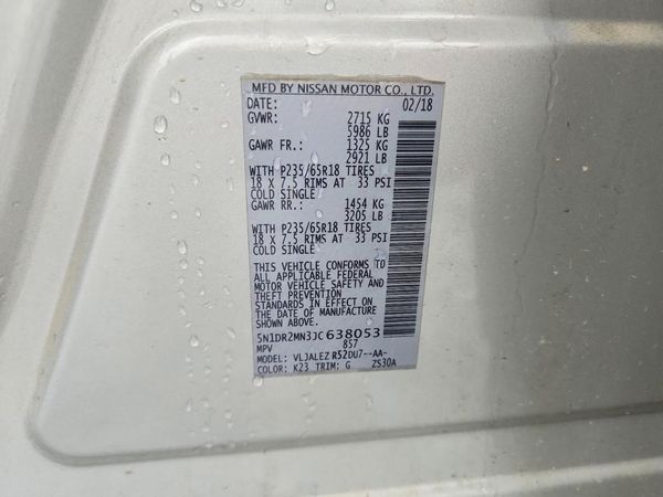2018 NISSAN PATHFINDER