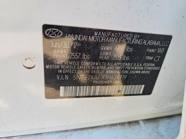 2018 HYUNDAI SONATA