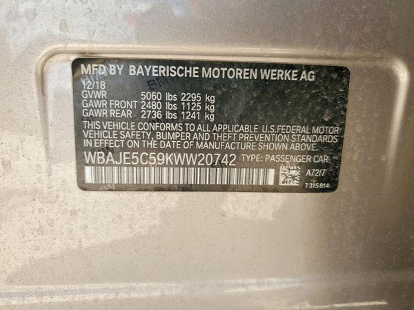 2019 BMW 540