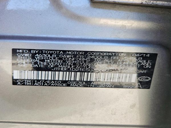 2014 LEXUS IS 250