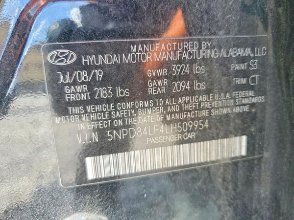 2020 HYUNDAI ELANTRA