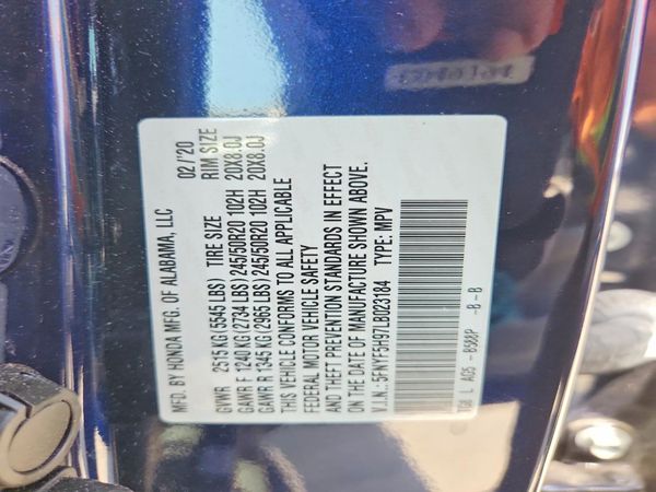 2020 HONDA PILOT TOURING