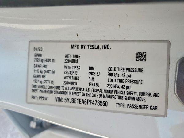 2023 TESLA MODEL 3