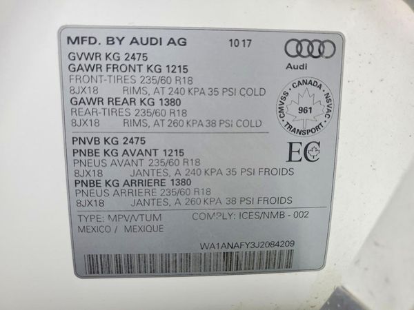 2018 AUDI Q5 quattro Premium