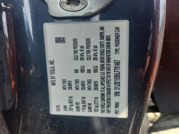 2020 TESLA MODEL 3