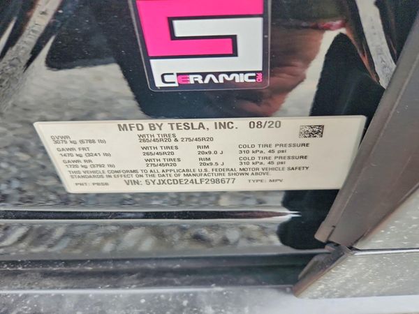 2020 TESLA MODEL X