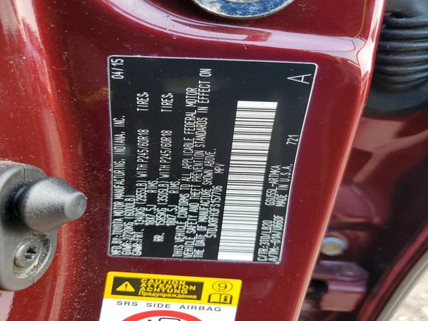 2015 TOYOTA HIGHLANDER Base/Hybrid — VINS
