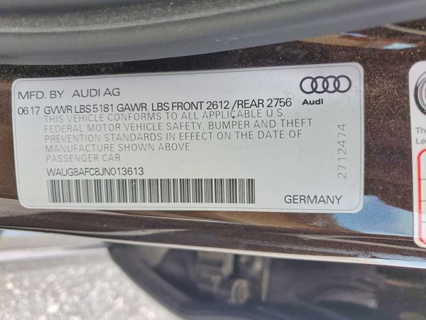 2018 AUDI A6 quattro Premium Plus