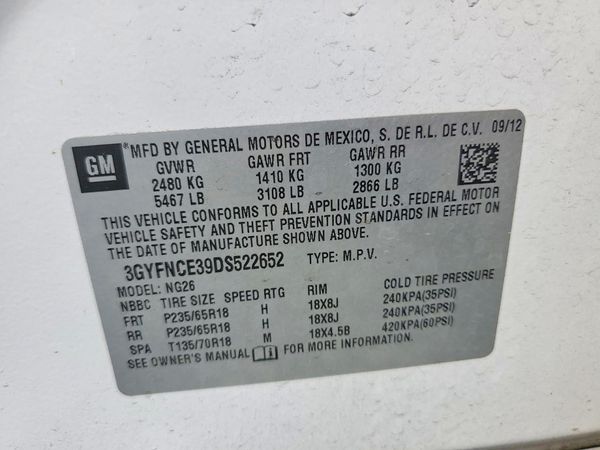 2013 CADILLAC SRX Luxury