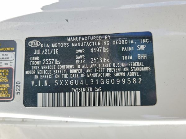 2016 KIA OPTIMA