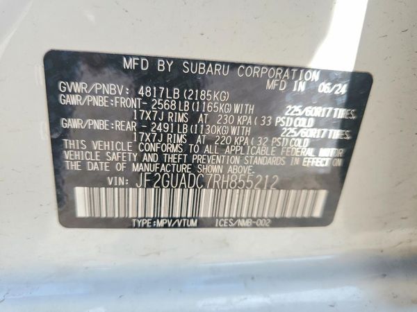 2024 SUBARU CROSSTREK