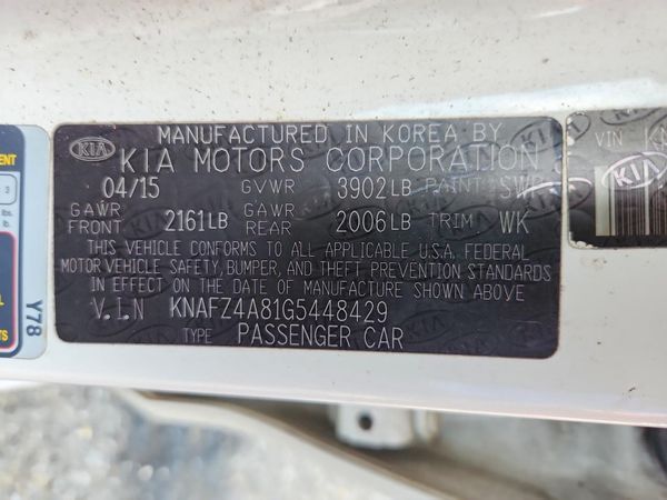 2016 KIA FORTE TOP (High Grade)