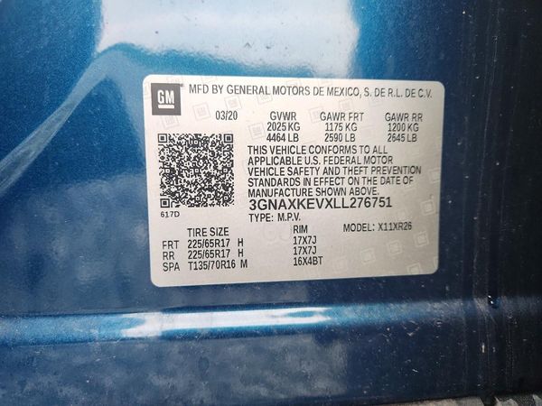 2020 CHEVROLET EQUINOX LT (1LT)