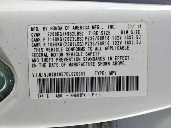 2014 ACURA RDX Technology Package