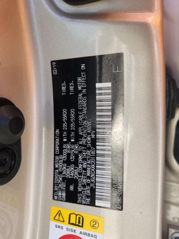 2019 LEXUS RX 350 Standard