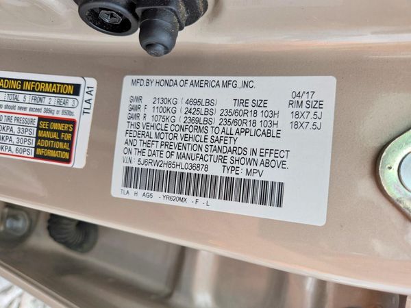 2017 HONDA CRV EX-L/EX-L Navi