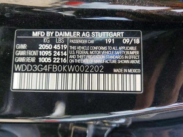 2019 MERCEDES-BENZ A A220-4M