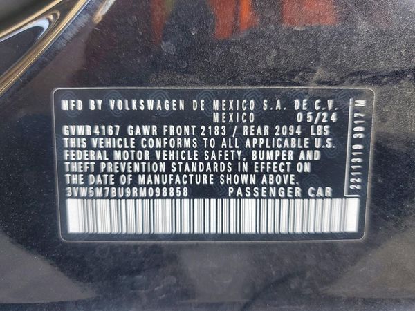 2024 VOLKSWAGEN JETTA S, S (AQ301 Trans)