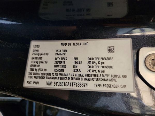 2026 TESLA MODEL 3