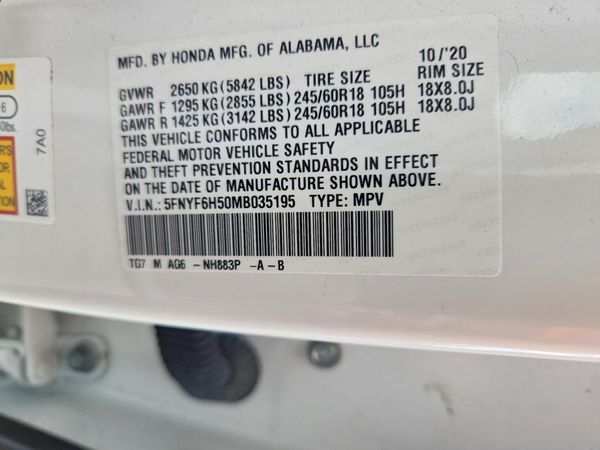 2021 HONDA PILOT EX-L