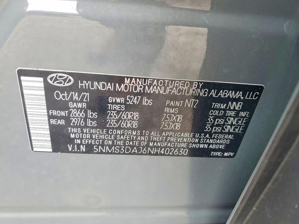 2022 HYUNDAI SANTA FE SEL w/ Premium Pkg