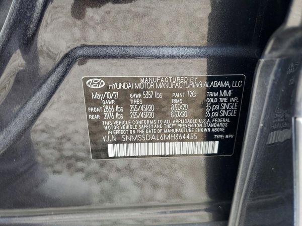2021 HYUNDAI SANTA FE Calligraphy