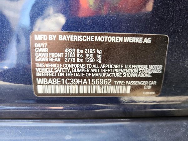 2017 BMW 330E