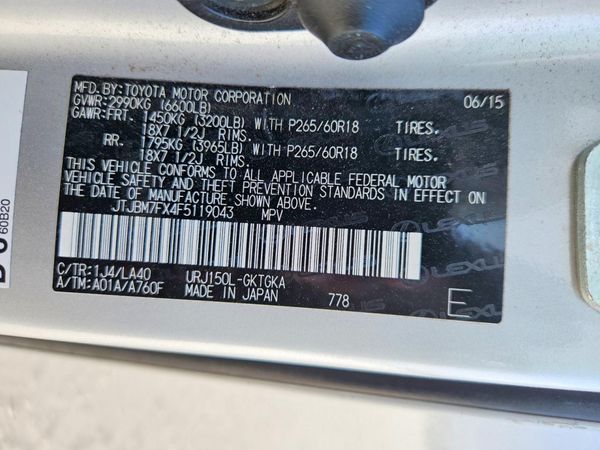 2015 LEXUS GX 460