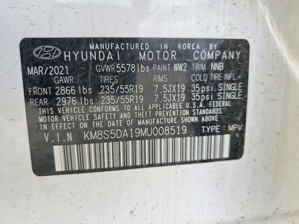 2021 HYUNDAI SANTA FE Limited