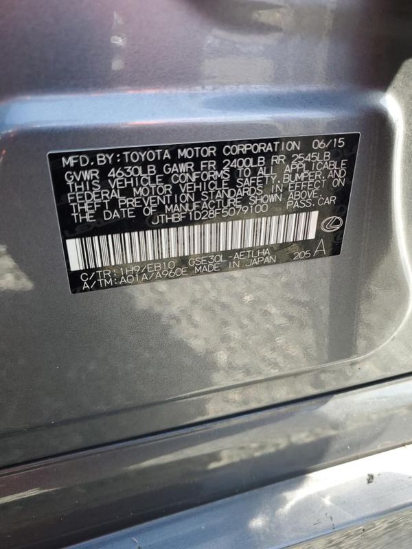 2015 LEXUS IS