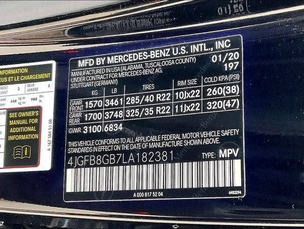 2020 MERCEDES-BENZ GLE GLE580-4M