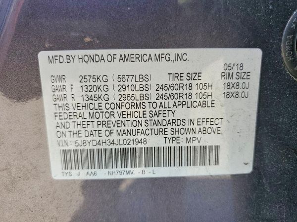 2018 ACURA MDX SH-AWD