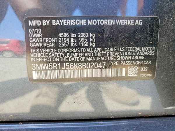 2019 BMW 330I
