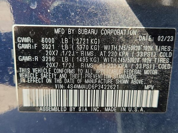 2023 SUBARU ASCENT