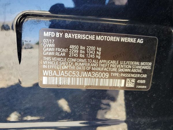 2018 BMW 530