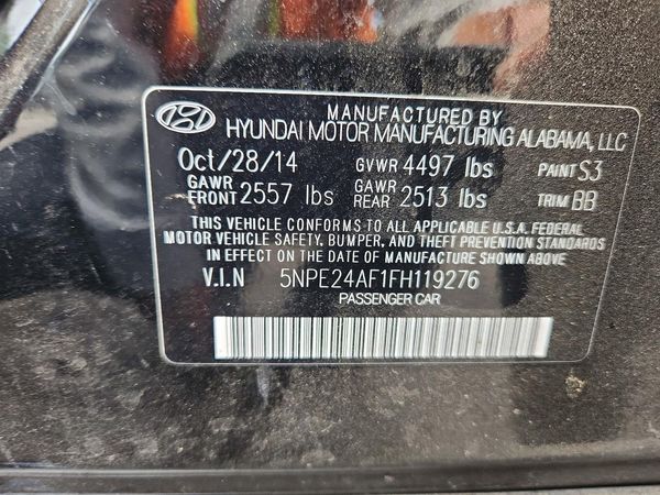 2015 HYUNDAI SONATA