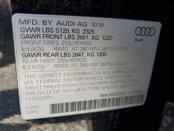 2020 AUDI Q3