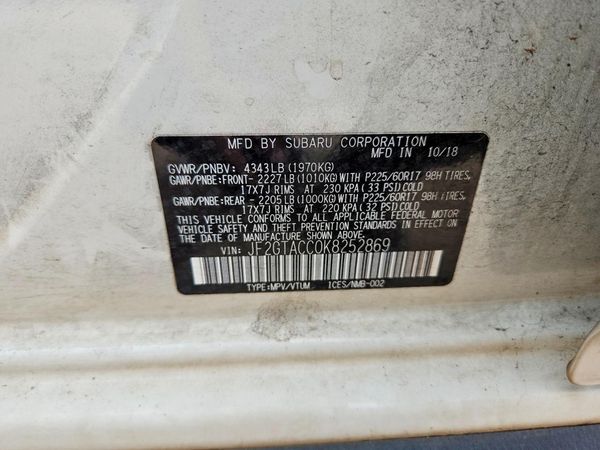 2019 SUBARU CROSSTREK Premium