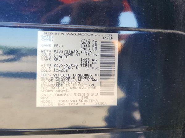 2016 INFINITI QX60