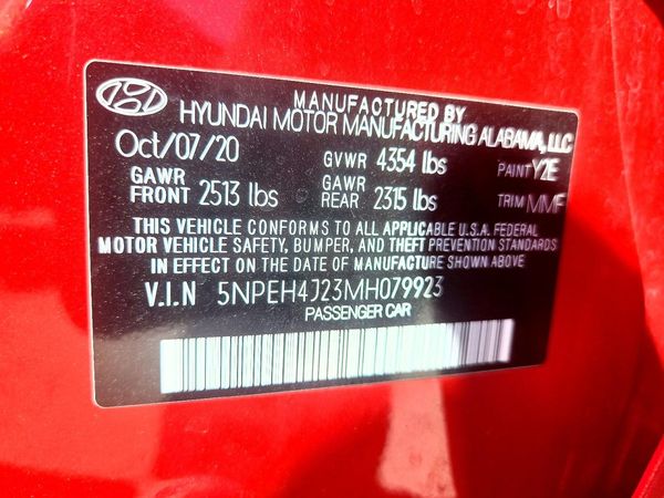 2021 HYUNDAI SONATA