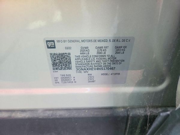 2022 CHEVROLET EQUINOX