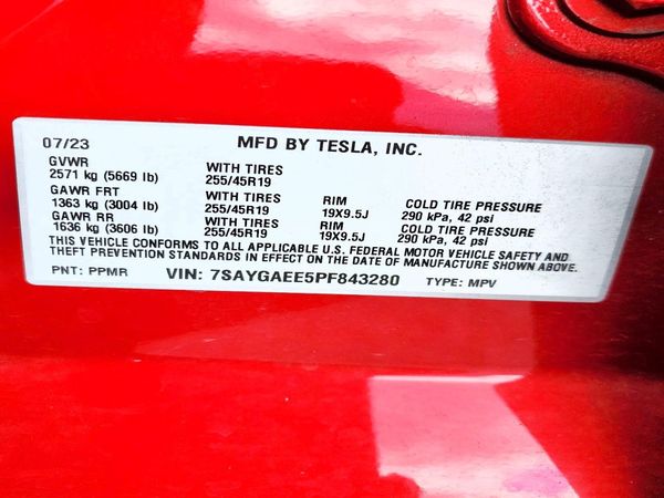2023 TESLA MODEL Y