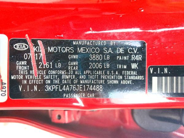 2018 KIA FORTE LX Pop,S,EX