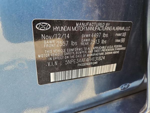 2015 HYUNDAI SONATA