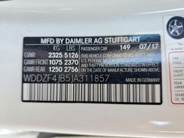 2018 MERCEDES-BENZ E E300