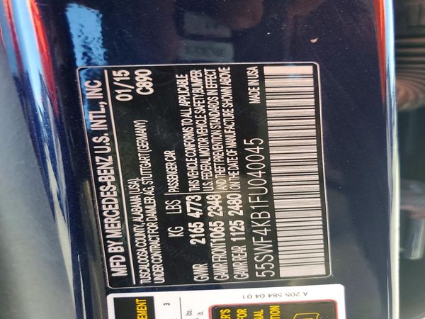 2015 MERCEDES-BENZ C 4-MATIC