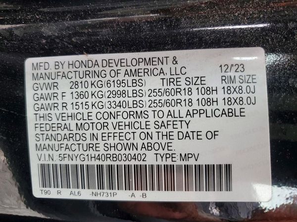 2024 HONDA PILOT EX-L