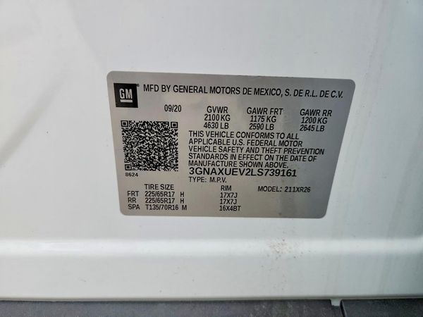 2020 CHEVROLET EQUINOX LT (1LT)