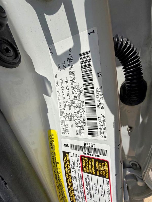 2016 TOYOTA TUNDRA SR/SR5